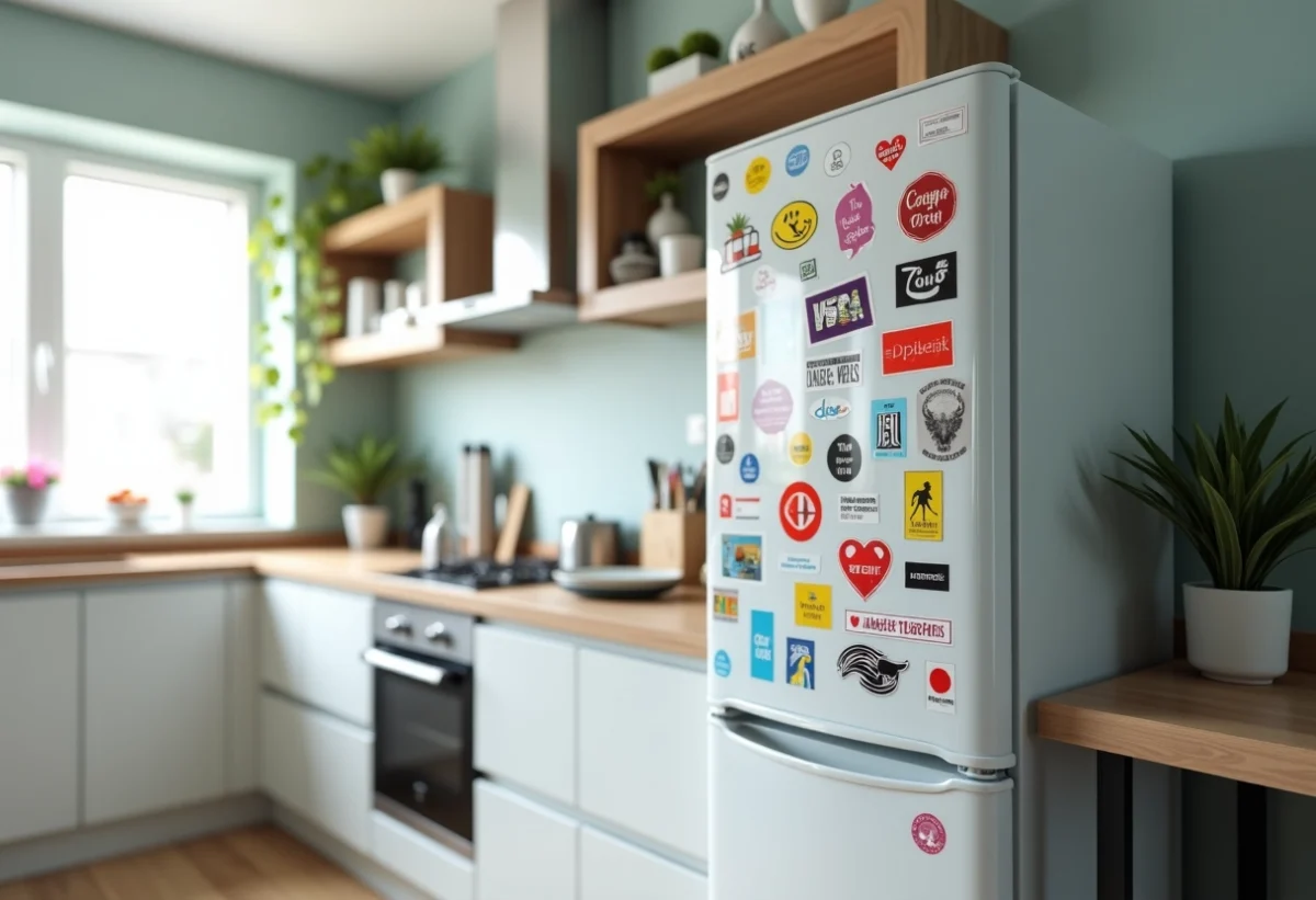 Transformez votre frigidaire avec des stickers pour frigo uniques